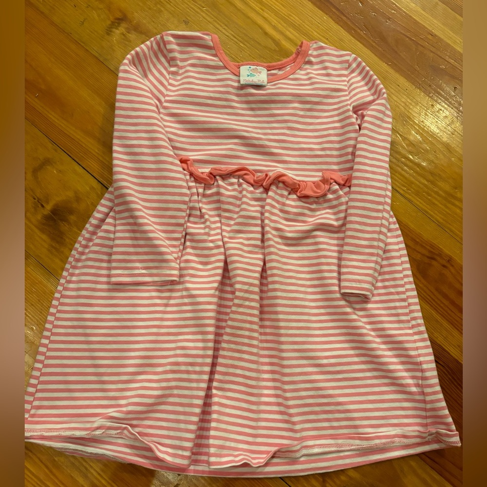 COPY - Pink striped sz 5 knit dress